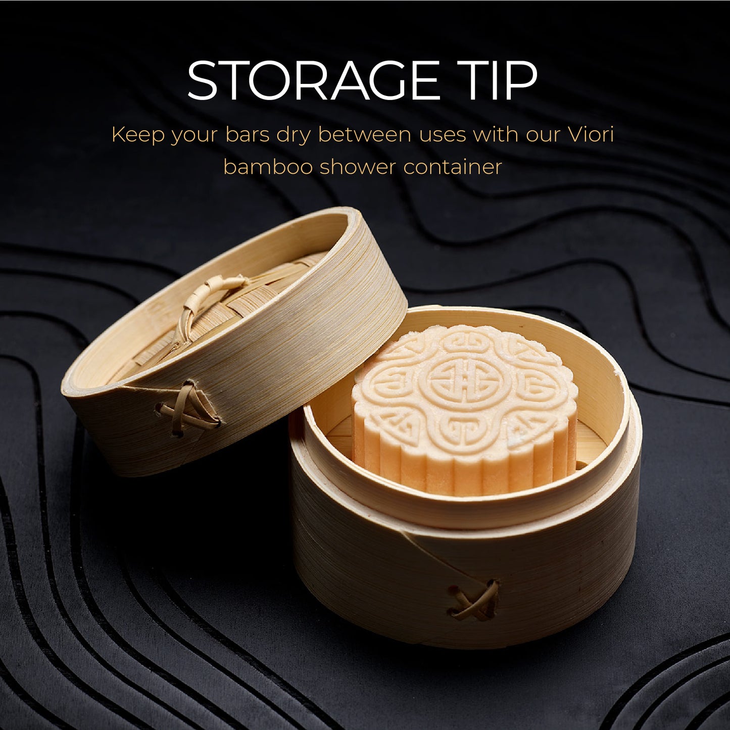 VIORI, HAIR SHAMPOO &amp; CONDITIONER BAR WITH BAMBOO HOLDER SET