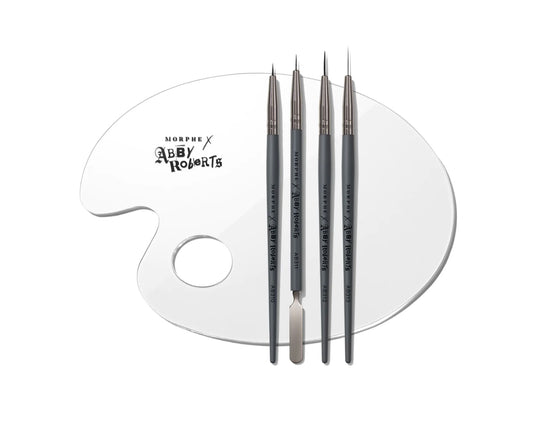 MORPHE X ABBY ROBERTS THE ARTCASTS 5-PIECE ARTIST’S DETAIL BRUSH & MIXING PALETTE SET