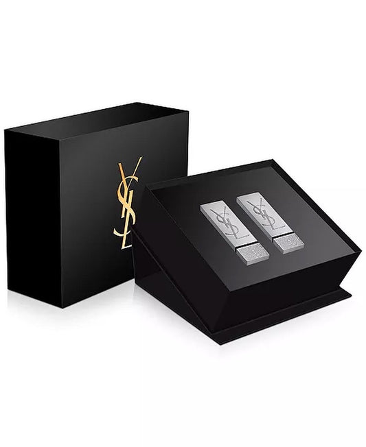 YSL, 2pc ZOÉ KRAVITZ ROUGE PUR COUTURE SATIN LIPSTICK SET