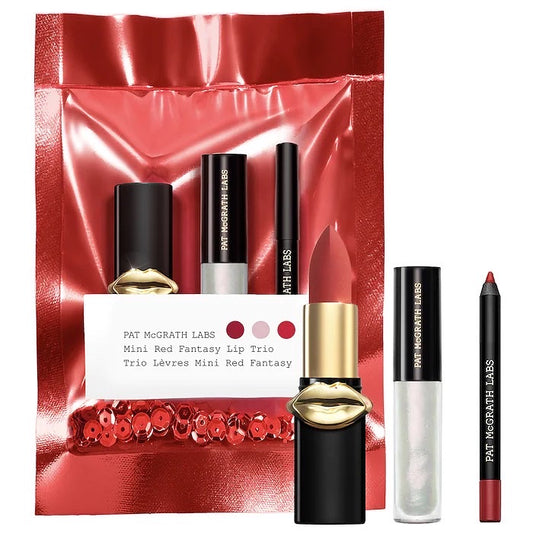 PAT MCGRATH LABS, MINI RED FANTASY LIP SET TRIO