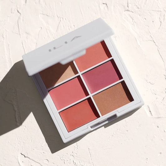 ILIA, MULTI STICK CREAM BLUSH, HIGHLIGHTER + LIP TINT PALETTE