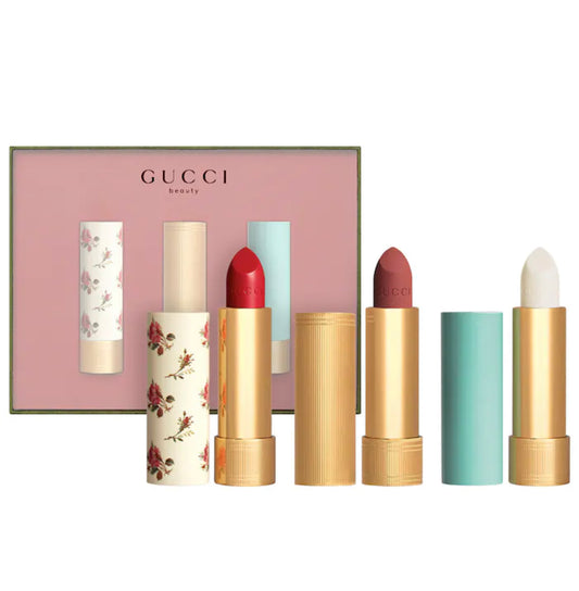GUCCI, ROUGE A LÈVRES VOILE + BALM HOLIDAY LIP GIFT SET