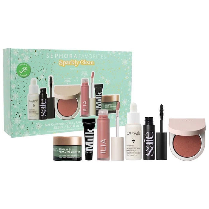 SEPHORA FAVORITES, SPARKLY CLEAN MAKEUP SET