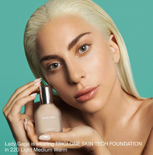 HAUS LABS BY LADY GAGA, TRICLONE SKIN TECH MEDIUM COVERAGE FOUDATION WITH FERMENTED ARNICA