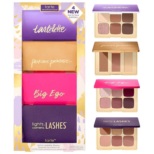 TARTE COSMETICS, ICONIC EYE & FACE PALETTE LIBRARY AMAZONIAN CLAY COLLECTORS SET