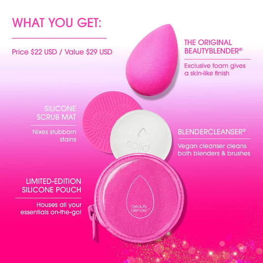 BEAUTYBLENDER BESTIES GLITTER Blend & Cleanse Starter Set