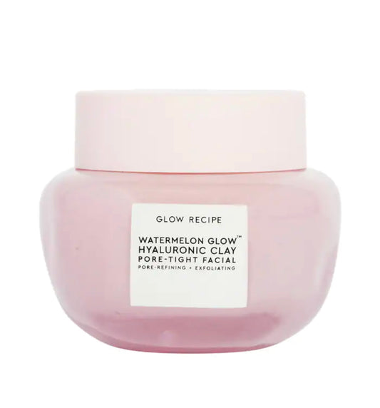 GLOW RECIPE, WATERMELON GLOW HYALURONIC CLAY PORE TIGHT FACIAL MASK