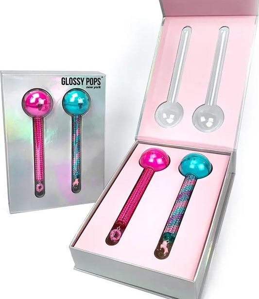 GLOSSY POPS, 2 PACK LIP BALM & LIP GLOSS SET