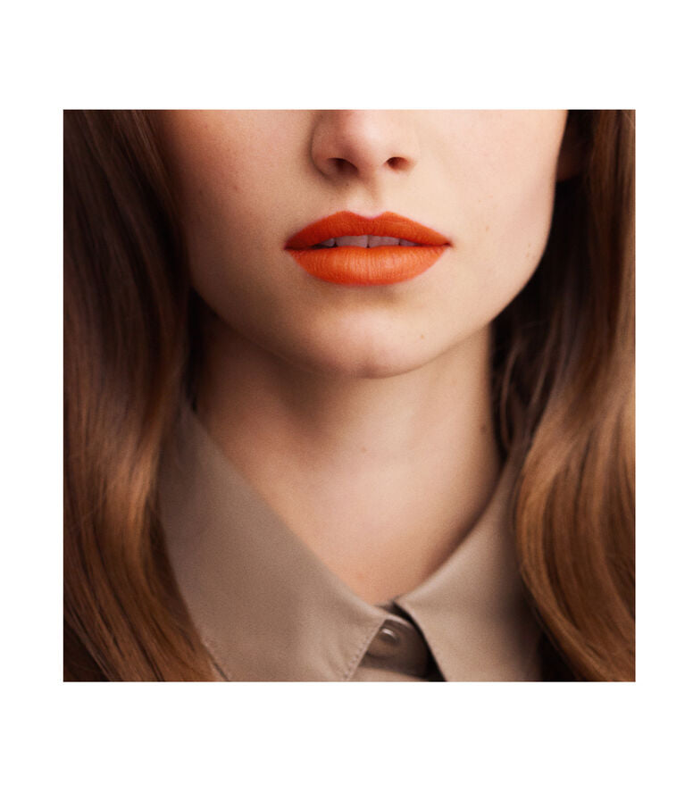 HERMÈS, LIPSTICK MATE ROUGE ORANGE BOITE