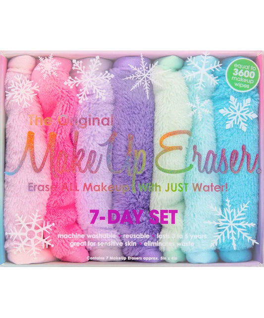MAKEUP ERASER, LET IT SNOW 7 DAY MAKEUP ERASER SET