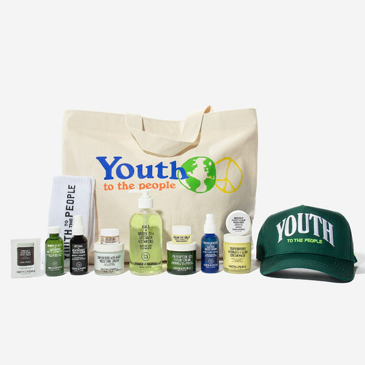 Youth To The People The Youth Vault: 13-Piece Vegan Skincare + Apparel Set