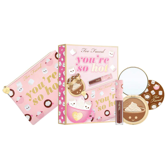TOO FACED, YOU’RE SO HOT BRONZER AND LIP GLOS SET