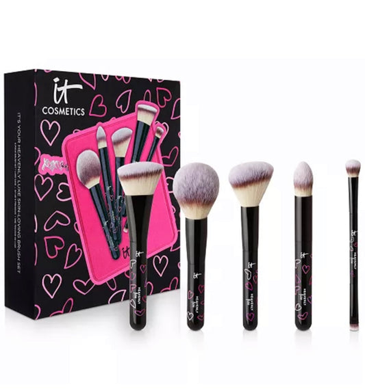 IT COSMETICS, NEW RELEASE!!! 6pc YOUR HEAVENLY LUXE SKIN LOVING BRUSH SET