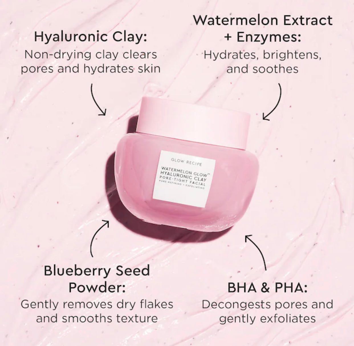 GLOW RECIPE WATERMELON GLOW HYALURONIC CLAY PORE TIGHT FACIAL MASK glow-recipe-watermelon-glow-hyaluronic-clay-pore-tight-facial-mask