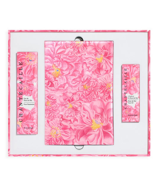 Chantecaille 4-Piece Limited Edition Chantecaille x John Derian Rose de Mai Harvest Tray, Pure Rosewater & Rose de Mai Face Oil